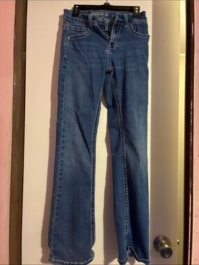 Rockin' C Women's Blue Flare Jeans